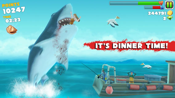 Hungry Shark Evolution Mobile App Game: View 3